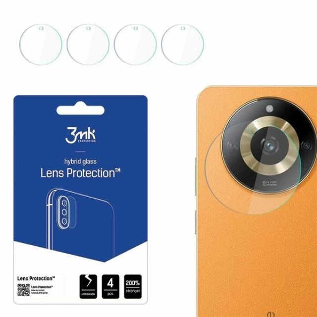 Захисне скло для камери 3mk Lens Protect (4 PCS) для Realme 11 Clear (5903108526043)