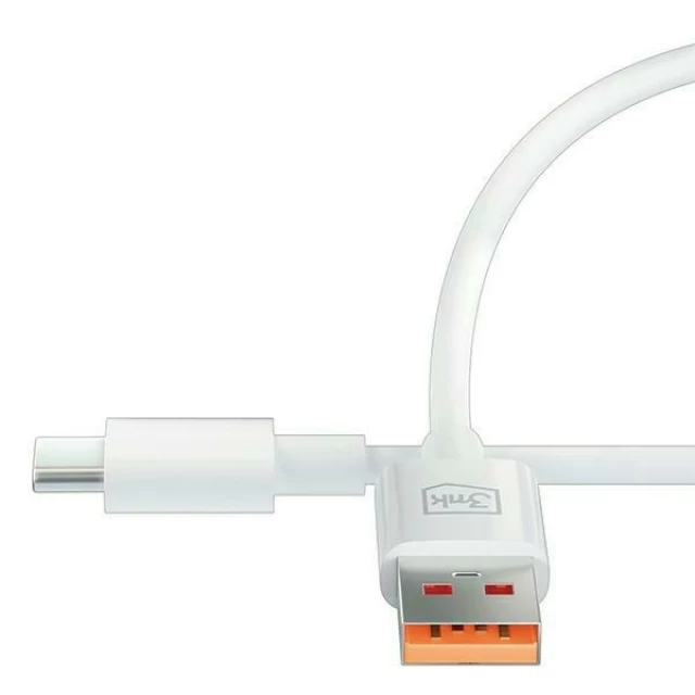 Кабель 3mk Hyper Cable USB-A to USB-C 5A 60W 1.2m White (5903108527262)