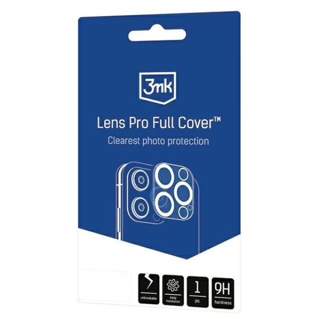 Защитное стекло 3mk для камеры iPhone 11 Pro | 11 Pro Max Lens Pro Full Cover Clear (3mk Lens Pro Full Cover(1))