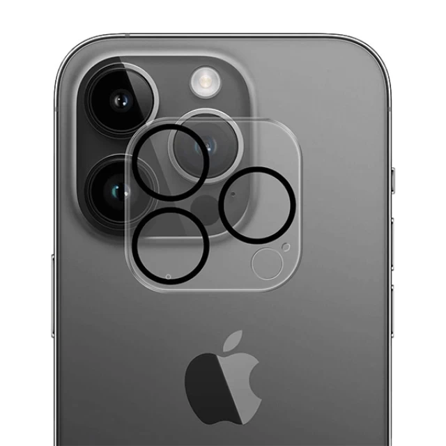 Захисне скло 3mk для камери iPhone 14 Pro | 14 Pro Max Lens Pro Full Cover Clear (3mk Lens Pro Full Cover(9))