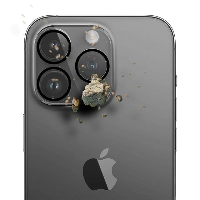 Захисне скло 3mk для камери iPhone 15 Pro | 15 Pro Max Lens Pro Full Cover Clear (3mk Lens Pro Full Cover(11))