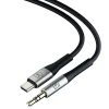 Кабель 3mk AUX USB-C to Jack 3.5 mm 1m Black (5903108528788)
