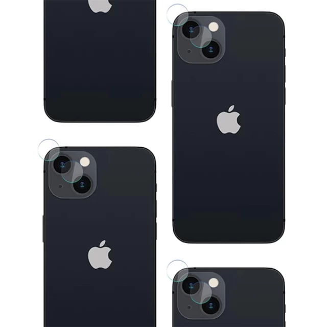 Чохол та захисне скло 3mk Comfort Set 4in1 для iPhone 15 Plus Clear Black (5903108536639)