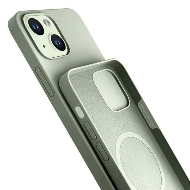 Чехол 3mk Hardy Case для iPhone 15 Green with MagSafe (5903108540278)