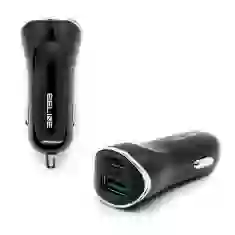 Автомобільний зарядний пристрій Beline CC18 Dual Charger 5A 30W USB | USB Type-C PD Black (5903657579989)