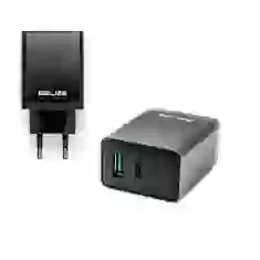 Сетевое зарядное устройство Beline U45 18W USB-C | USB-A Black (U45 without cable)