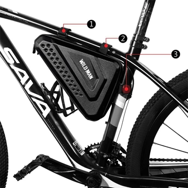Сумка-держатель для велосипеда WILDMAN ES19 Black (ES19)