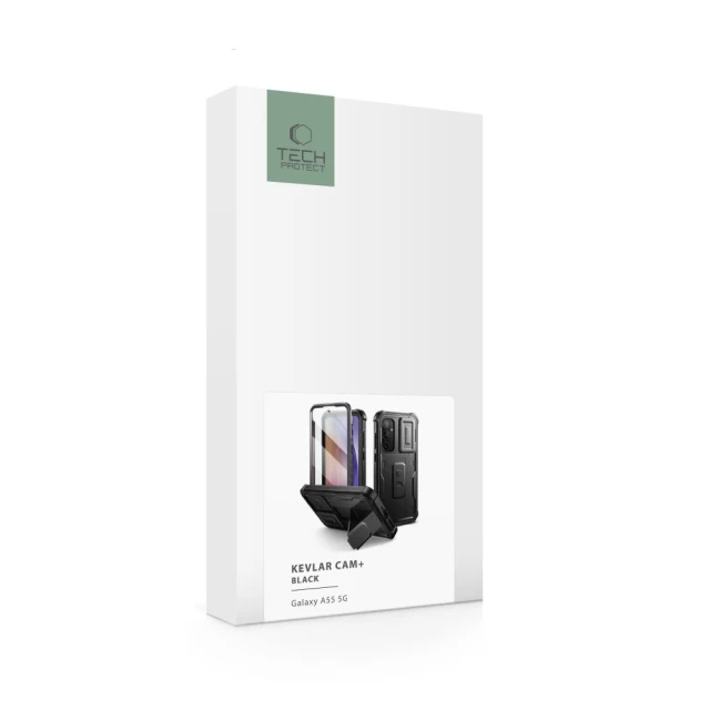 Чохол Tech-Protect Kevlar Cam+ для Samsung Galaxy A55 5G (A556) Black (5906203691173)