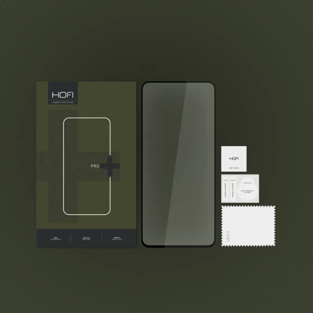 Защитное стекло Hofi Glass Pro+ для Xiaomi Poco X6 5G Black (5906203691807)