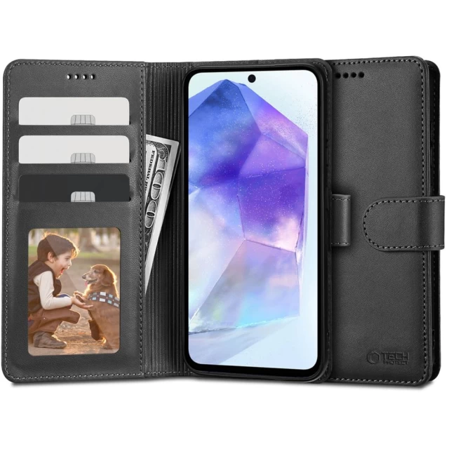 Чехол-книжка Tech-Protect Wallet для Samsung Galaxy A55 5G (A556) Black (5906203692118)