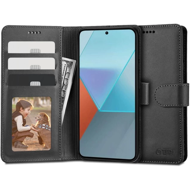 Чохол-книжка Tech-Protect Wallet для Xiaomi Redmi Note 13 4G/LTE Black (5906302300297)