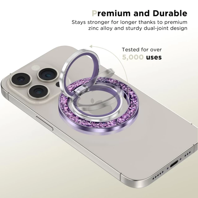 Кольцо-держатель Tech-Protect MMR200 Phone Ring Purple with MagSafe (5906302308439)