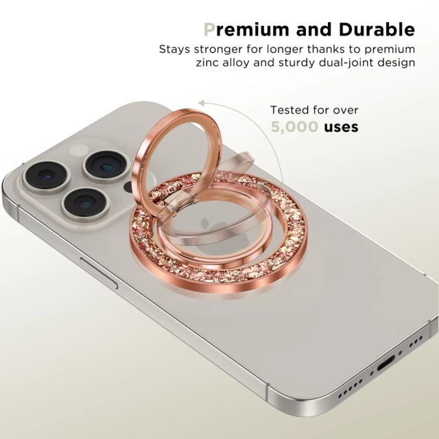 Кольцо-держатель Tech-Protect MMR200 Phone Ring Rose Gold with MagSafe (5906302308774)