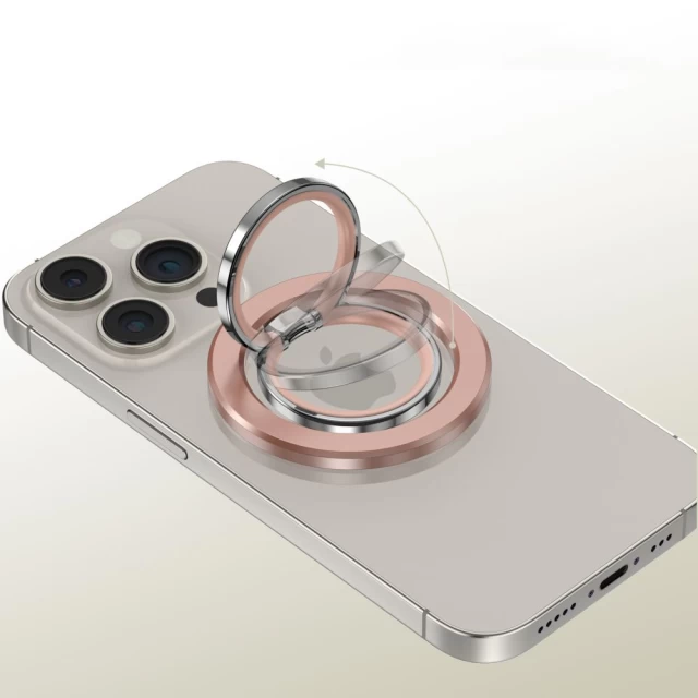 Кільце-тримач Tech-Protect MMR300 Phone Ring Rose Gold with MagSafe (5906302308781)