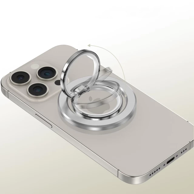 Кільце-тримач Tech-Protect MMR300 Phone Ring Silver with MagSafe (5906302308798)