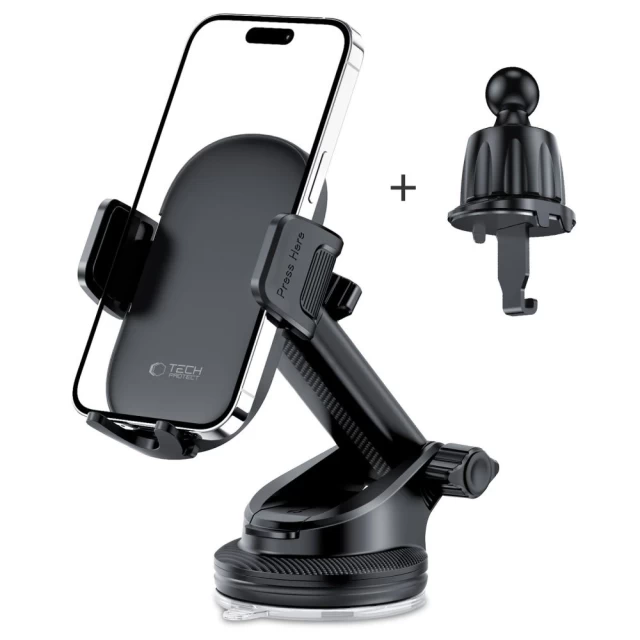 Автотримач Tech-Protect V7 Universal Dashboard/Vent Car Mount Black (5906302309061)