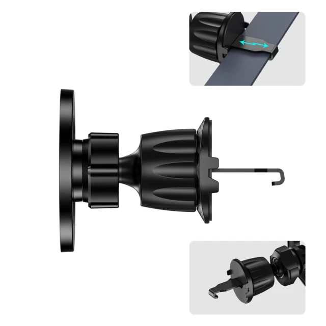 Автодержатель Tech-Protect N56 Magnetic Vent Black with MagSafe (5906302309542)