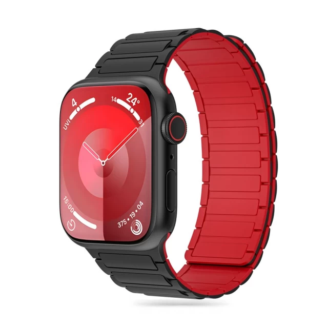 Ремінець Tech-Protect IconBand Magnetic для Apple Watch 49 | 45 | 44 | 42 mm Black/Red (5906302309634)