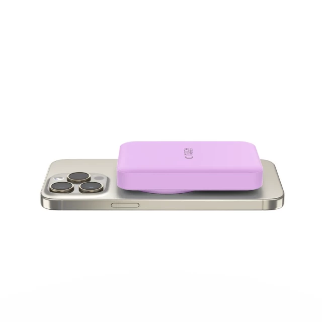 Портативное зарядное устройство Tech-Protect PB11 LifeMag 10000mAh Lilac with MagSafe (5906302310685)