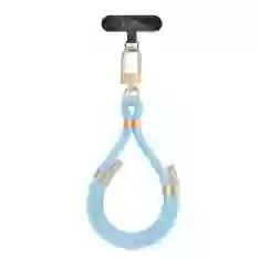 Ремешок Tech-Protect C4S Rope Wrist Strap Baby Blue Gold (5906302312740)