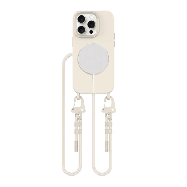 Чехол Tech-Protect MagNecklace для iPhone 15 Pro Cosmic Latte with MagSafe (5906302313136)