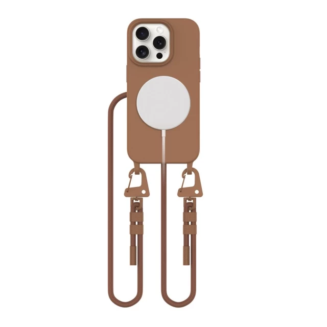 Чехол Tech-Protect MagNecklace для iPhone 15 Pro Chocolate Brown with MagSafe (5906302313143)