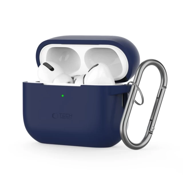 Чохол для навушників Tech-Protect Silicone Hook для AirPods Pro 2 | 1 Navy Blue (5906302313327)