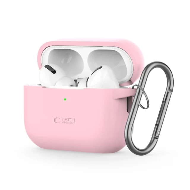 Чохол для навушників Tech-Protect Silicone Hook для AirPods Pro 2 | 1 Dusty Pink (5906302313341)