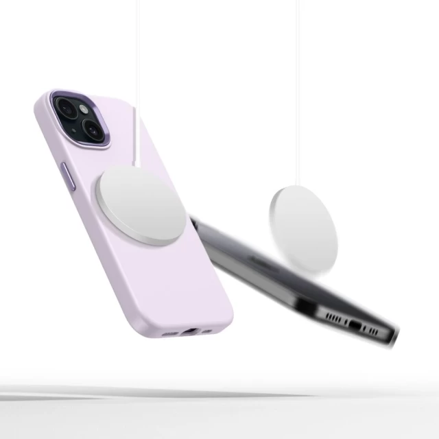 Чохол Tech-Protect Silicone Pure для iPhone 15 Mauve with MagSafe (5906302321889)