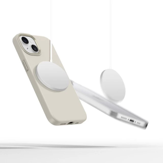 Чохол Tech-Protect Silicone Pure для iPhone 14 Cosmic Latte with MagSafe (5906302321940)