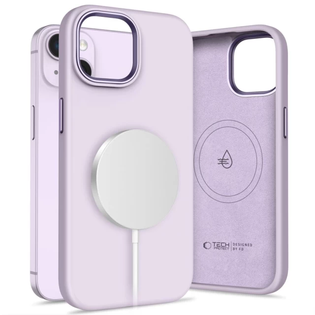 Чохол Tech-Protect Silicone Pure для iPhone 14 Mauve with MagSafe (5906302321957)