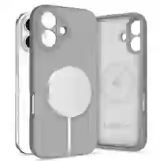 Чехол Tech-Protect Liquid Silicone для iPhone 16 Stone Grey with MagSafe (5906302322503)