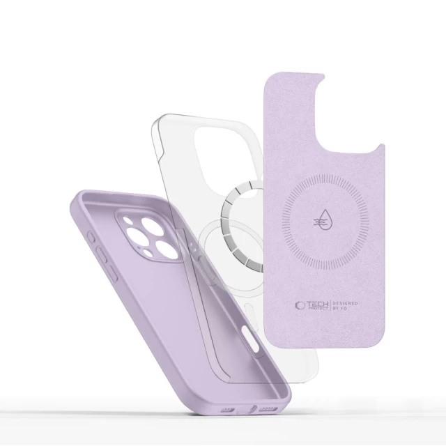 Чохол Tech-Protect Liquid Silicone для iPhone 16 Pro Mauve with MagSafe (5906302322558)