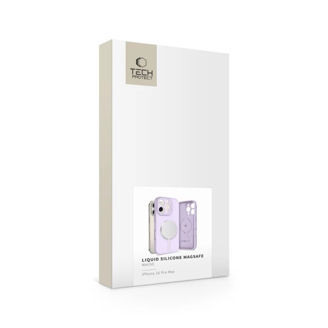 Чехол Tech-Protect Liquid Silicone для iPhone 16 Pro Max Mauve with MagSafe (5906302322596)