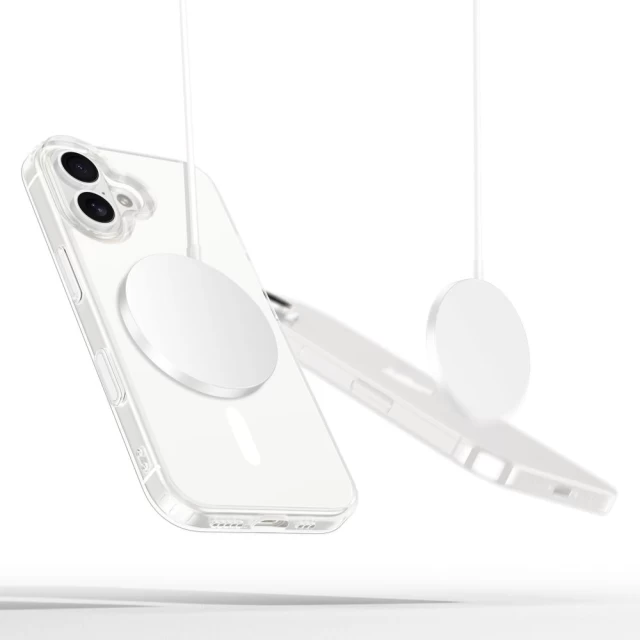 Чохол Tech-Protect Flexair Hybrid CC для iPhone 16 Clear with MagSafe (5906302322671)