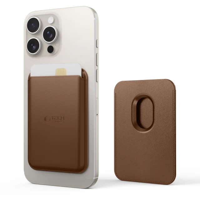 Кошелек Tech-Protect MagWallet Brown with MagSafe (5906302360116)