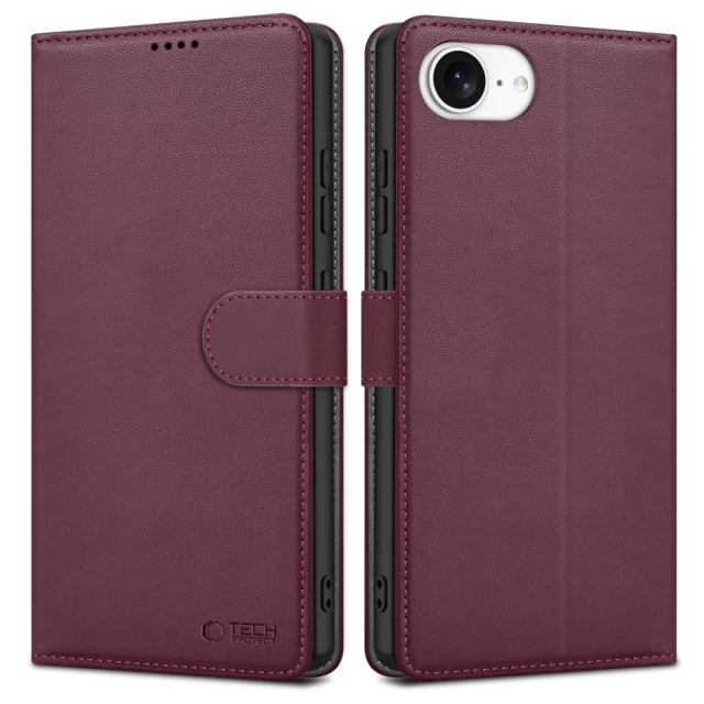 Чохол-книжка Tech-Protect Wallet для iPhone 16e Mulberry (5906302360314)