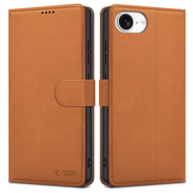 Чехол-книжка Tech-Protect Wallet для iPhone 16e Saddle Brown (5906302360321)