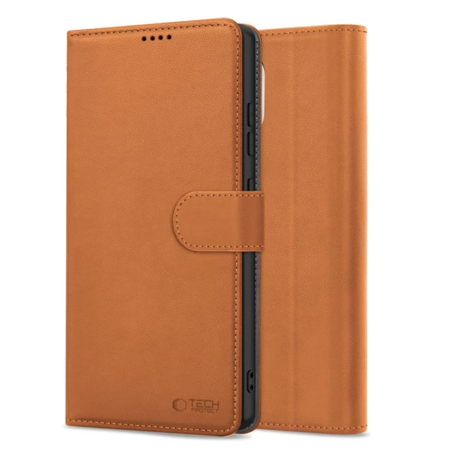 Чехол-книжка Tech-Protect Wallet для iPhone 16e Saddle Brown (5906302360321)