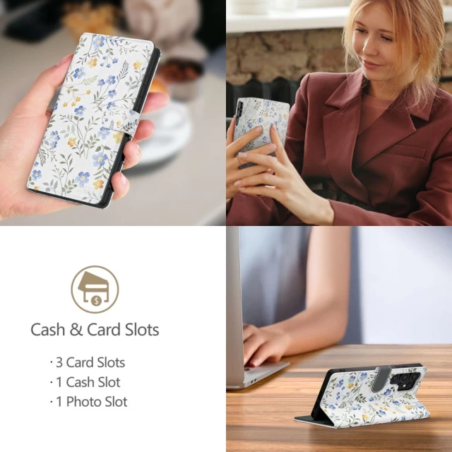 Чохол-книжка Tech-Protect Wallet для iPhone 16e Spring Flowers (5906302360352)