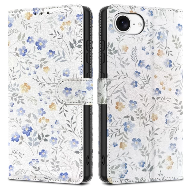 Чохол-книжка Tech-Protect Wallet для iPhone 16e Spring Flowers (5906302360352)