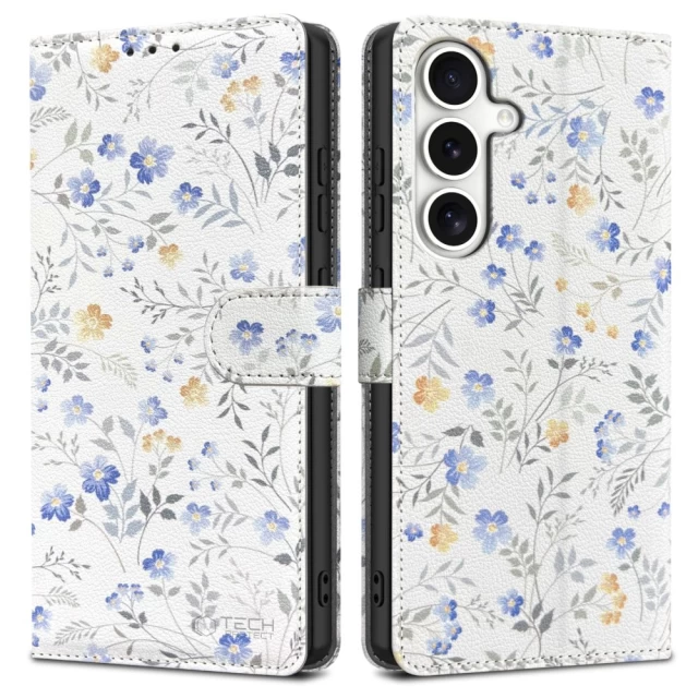 Чохол-книжка Tech-Protect Wallet для Samsung Galaxy S25 Spring Flowers (5906302360468)