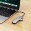 USB-хаб Tech-Protect HB01 5-in-1 USB-C to 3xUSB-A | HDMI 4K 60Hz | USB-C Space Grey (5906302360529)