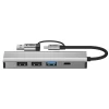 USB-хаб Tech-Protect HB03 5-in-1 USB-C to 3xUSB-A | USB-C | RJ45 Space Grey (5906302360567)