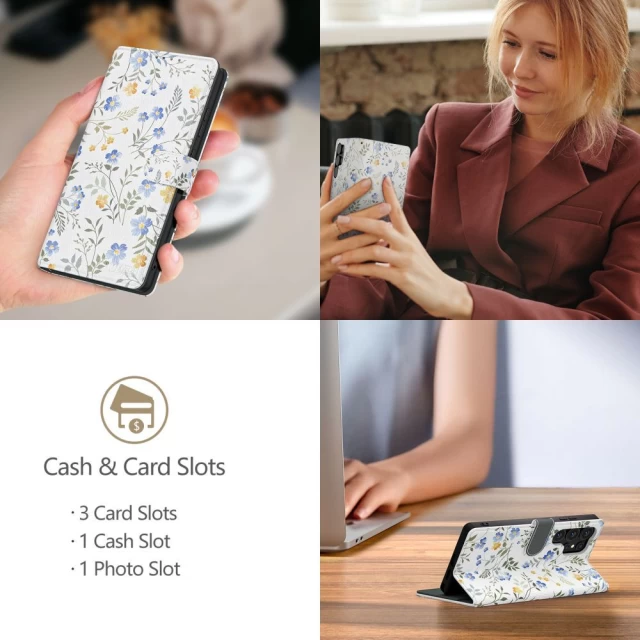 Чехол-книжка Tech-Protect Wallet для Xiaomi Redmi Note 14 Pro 5G | Pro Plus 5G | Poco X7 5G Spring Flowers (5906302361571)