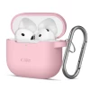 Чохол для навушників Tech-Protect Silicone Hook для AirPods 4 Dusty Pink (5906302370054)