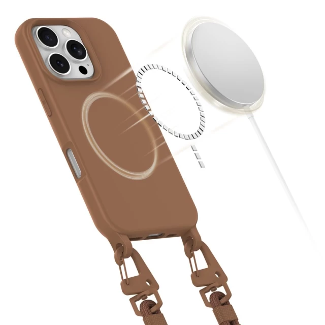 Чохол Tech-Protect MagNecklace для iPhone 16 Pro Chocolate Brown with MagSafe (5906302370276)