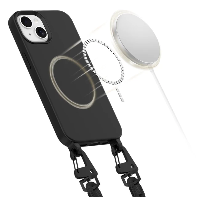 Чехол Tech-Protect MagNecklace для iPhone 14 Black with MagSafe (5906302370481)