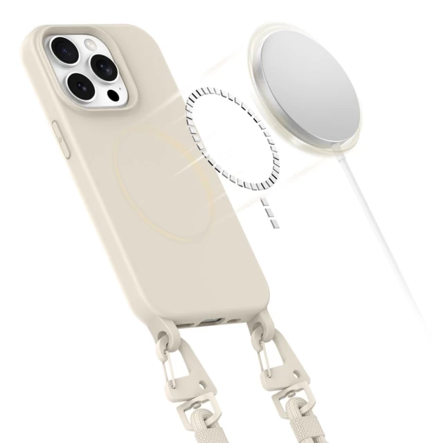 Чехол Tech-Protect MagNecklace для iPhone 14 Pro Cosmic Latte with MagSafe (5906302370528)