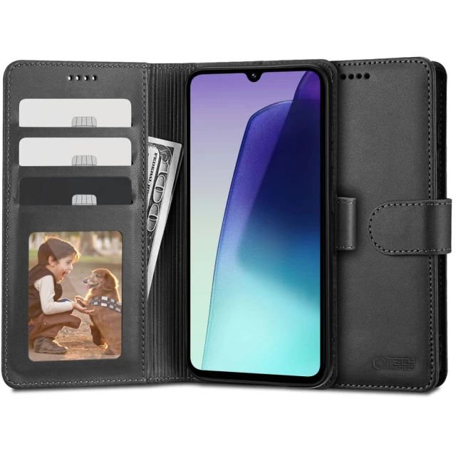 Чохол-книжка Tech-Protect Wallet для Xiaomi Redmi 14C | Poco C75 Black (5906302371037)